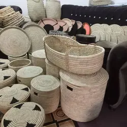 جالباسی استوانه ای حصیری کد 102352