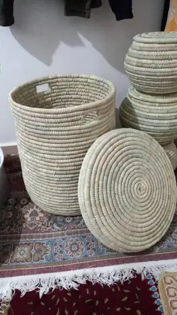 جالباسی استوانه ای حصیری کد 102352