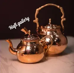 قوری و کتری چکشی مسی کد 102329