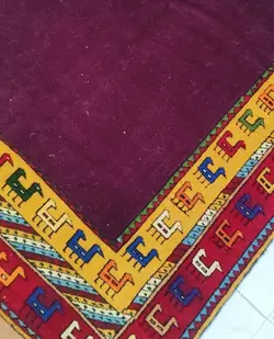 قالیچه کف ساده پشم کد 102301