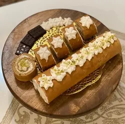کاپ کیک پایه دار چوبی 28 سانت کد 102272