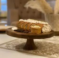 کاپ کیک پایه دار چوبی 28 سانت کد 102272