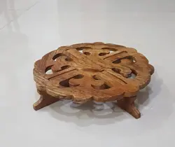 پایه قوری چوبی کد 101608