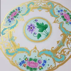 تابلو نقاشی نگارگری گل و مرغ کد 101268