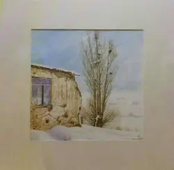 تابلو نقاشی خانه قدیمی کد 101042