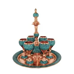 سرویس شربت خوری فیروزه کوبی کد 1060