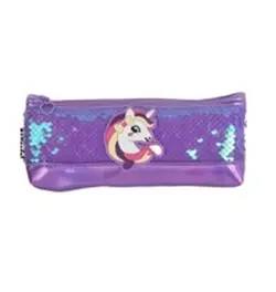 جامدادی پولکی طرح اسب تک شاخ مدل هولگرامی