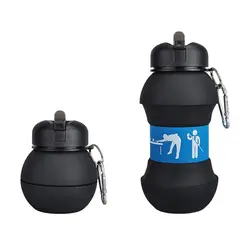 قمقمه سیلیکونی تاشو اسکول فنس مدل توپ کد 9305