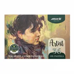 پاستل روغنی 36 رنگ آریا سری آرتیست جعبه مقوایی