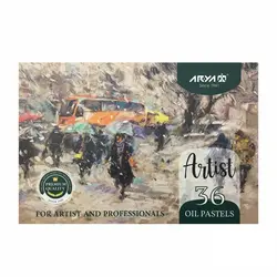 پاستل روغنی 36 رنگ آریا سری آرتیست جعبه مقوایی