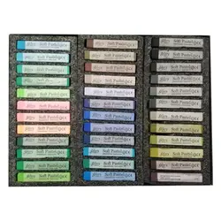 گچ پاستل 72 رنگ گالری جعبه مقوایی