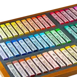 گچ پاستل ۱۲۰ رنگ جعبه چوبی مانگیو گالری