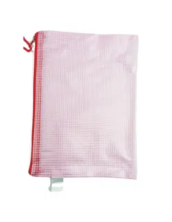 پوشه زیپ دار رنگی A5 مدل چهارخونه