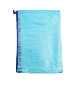 پوشه زیپ دار رنگی A5 مدل چهارخونه