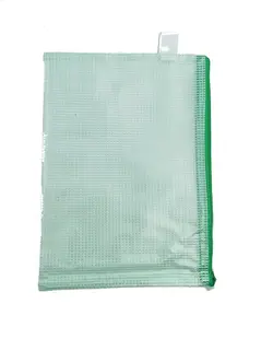 پوشه زیپ دار رنگی A5 مدل چهارخونه