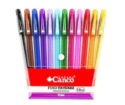 خودکار 12 رنگ کنکو فینو ۱ میلی‌ متری