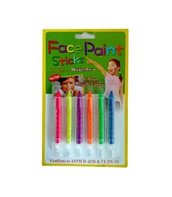 گریم صورت 6 رنگ Face paint stickS