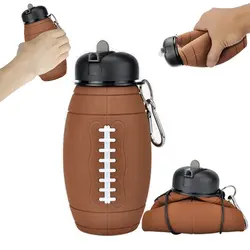 قمقمه سیلیکونی تاشو اسکول فنس مدل توپ بیسبال