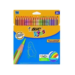 مداد رنگی 24 رنگ بیک مدل کیدز تراپی کالر2 جعبه مقوایی