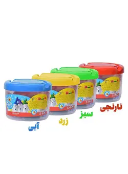 خمیر بازی سطلی آریا ۶ رنگی