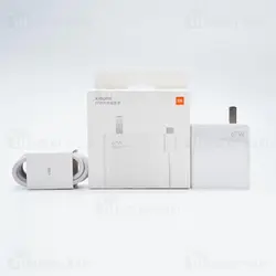 شارژر اصلی وثانیه شمار67 واتی شیائومی باکابل اصلی