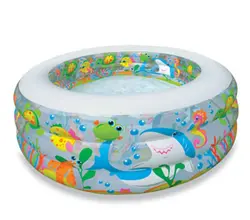 استخر بادی طرح آکواریوم گرد