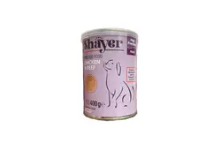 کنسرو شایر سگ طعم مرغ و گوشت 400 گرمی