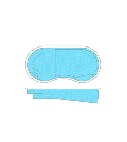 استخر فایبرگلاس پیش ساخته (Swim Plus) مگاپول مدل راین