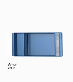 استخر فایبرگلاس پیش ساخته (Swim Plus) مگاپول مدل آمور