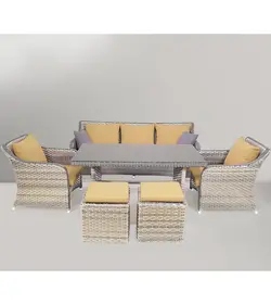 ست مبلمان باغ چین مدل سوفارست کرم طوسی