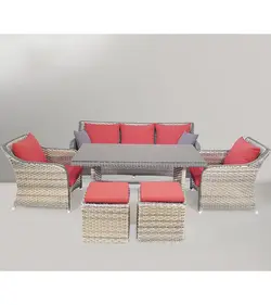 ست مبلمان باغ چین مدل سوفارست کرم طوسی