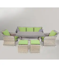 ست مبلمان باغ چین مدل سوفارست کرم طوسی