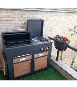 باربیکیو دوگانه سوز باغ چین مدل 110 سانت ترمووود