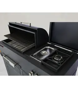 باربیکیو دوگانه سوز باغ چین مدل 110 سانت مشکی