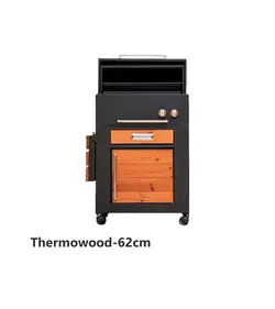 باربیکیو گازی ذغالی باغ چین مدل 62 سانت ترمووود