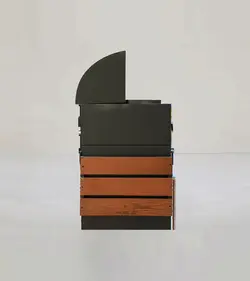 باربیکیو گازی ذغالی باغ چین مدل 62 سانت ترمووود