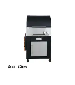 باربیکیو گازی ذغالی باغ چین مدل 62 سانت استیل