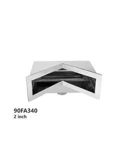 اسکیمر کنج استنلس استیل آکوامارین مدل 90FA340