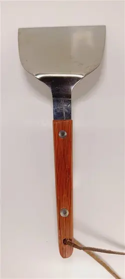 کاردک خم دسته چوبی کوچک