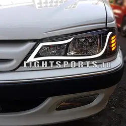 چراغ اسپرت جلو پارس طرح آکورد + هدلایت d5