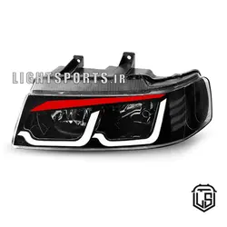 چراغ جلو اسپرت سمند طرح i8 ابرو قرمز