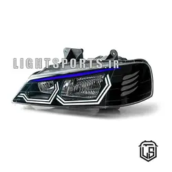 چراغ اسپرت پژو پارس طرح هگزا ابرو آبی