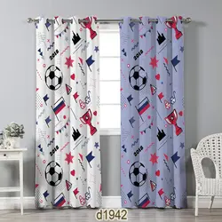 پرده چاپی طرح توپ و جام