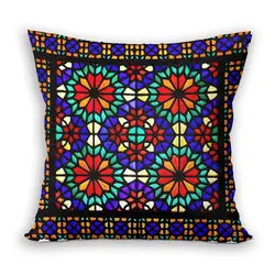 کوسن مخملی طرح گره چینی