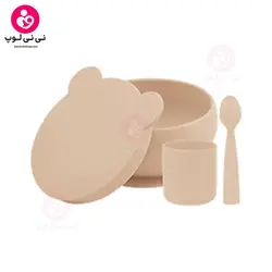 سرویس غذاخوری چهار تیکه سیلیکونی مینیک‌ای‌ای (minikoioi)