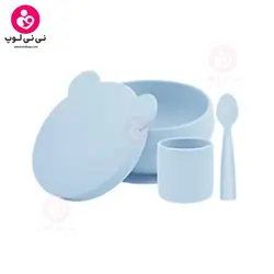 سرویس غذاخوری چهار تیکه سیلیکونی مینیک‌ای‌ای (minikoioi)