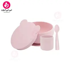 سرویس غذاخوری چهار تیکه سیلیکونی مینیک‌ای‌ای (minikoioi)