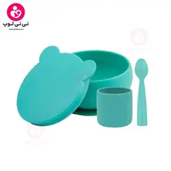 سرویس غذاخوری چهار تیکه سیلیکونی مینیک‌ای‌ای (minikoioi)
