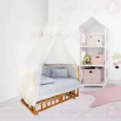 تخت کنار مادری سلیکا solika مدل 90 رنگ تیک