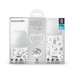ست آغازین شیشه شیر و پستانک سواوینکس Suavinex طرح روباه